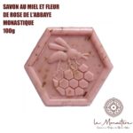 SAVON AU MIEL ET FLEUR DE ROSE DE L'ABBAYE MONASTIQUE 100g