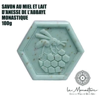 SAVON AU MIEL ET LAIT D'ANESSE DE L'ABBAYE MONASTIQUE 100g