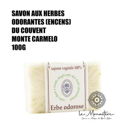 SAVON AUX HERBES ODORANTES (ENCENS] DU COUVENT MONTE CARMELO 100G
