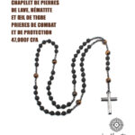 CHAPELET DE PIERRES DE LAVE