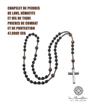 CHAPELET DE PIERRES DE LAVE