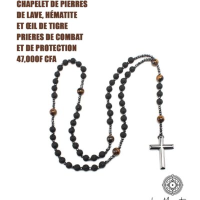 CHAPELET DE PIERRES DE LAVE